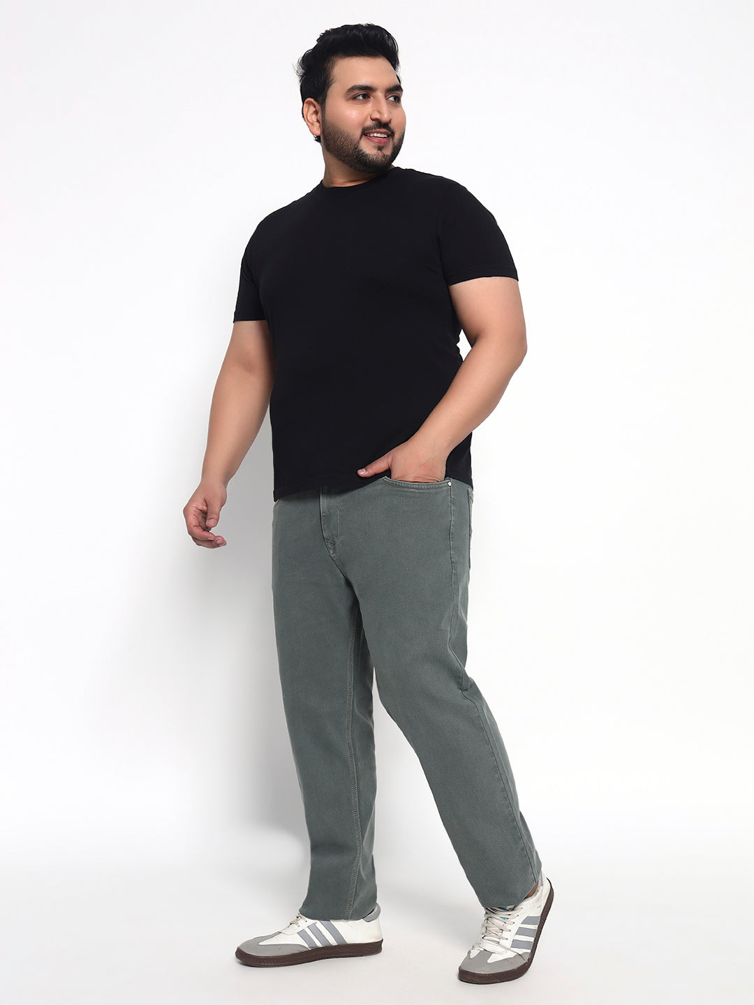 Pistacho Plus Size Midrise Comfort Fit Strech Jeans