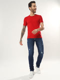 Mens 5 Pocket Midrise Narrow Fit Strech Jeans