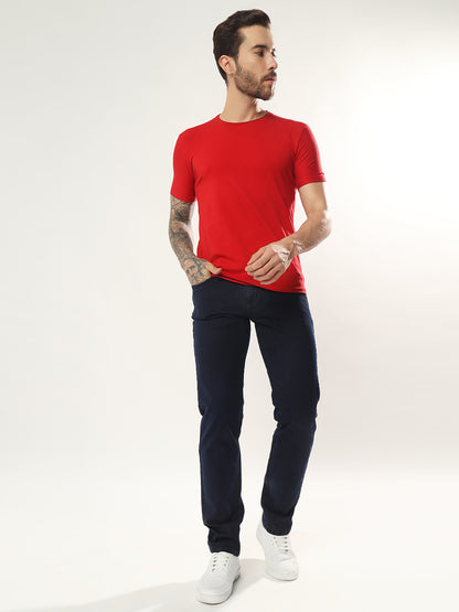 Mens 5 Pocket Midrise Comfort Fit Strech Jeans