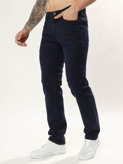 Mens 5 Pocket Midrise Comfort Fit Strech Jeans
