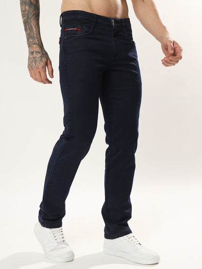 Mens 5 Pocket Midrise Comfort Fit Strech Jeans