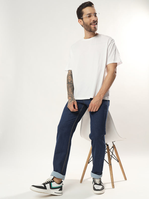 Mens 5 Pocket Midrise Comfort Fit Strech Jeans