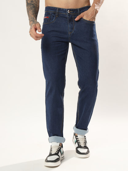 Mens 5 Pocket Midrise Comfort Fit Strech Jeans