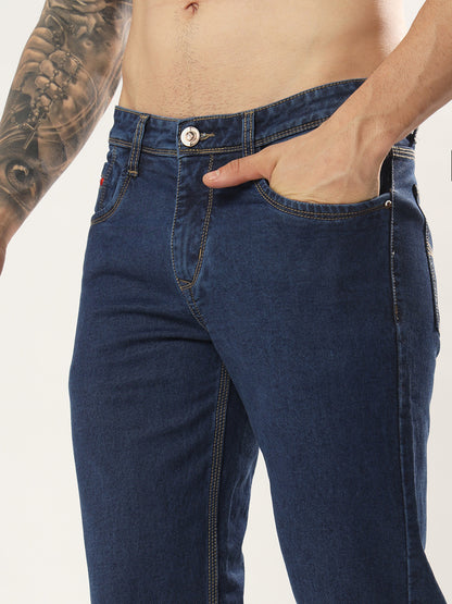 Mens 5 Pocket Midrise Comfort Fit Strech Jeans