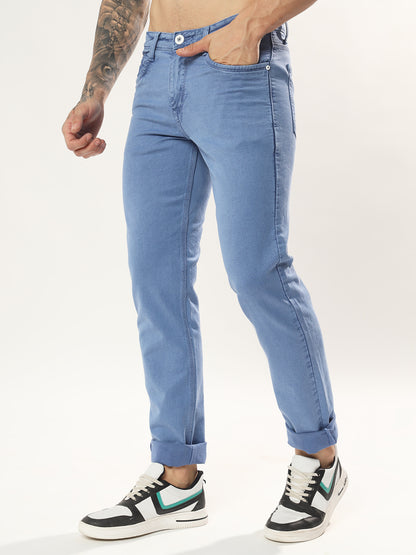 Mens 5 Pocket Midrise Comfort Fit Strech Jeans