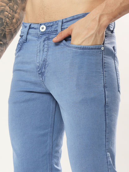 Mens 5 Pocket Midrise Comfort Fit Strech Jeans