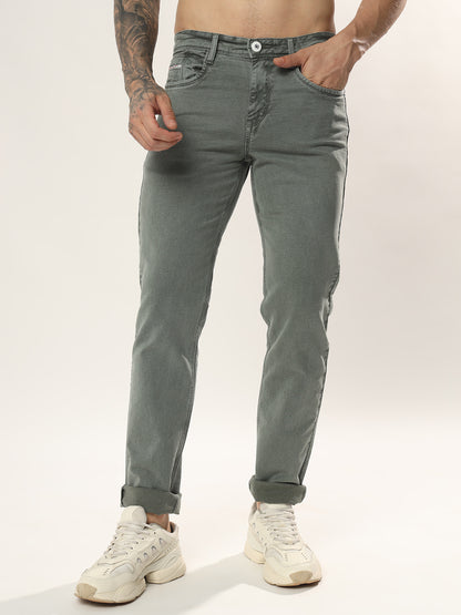 Mens 5 Pocket Midrise Comfort Fit Strech Jeans