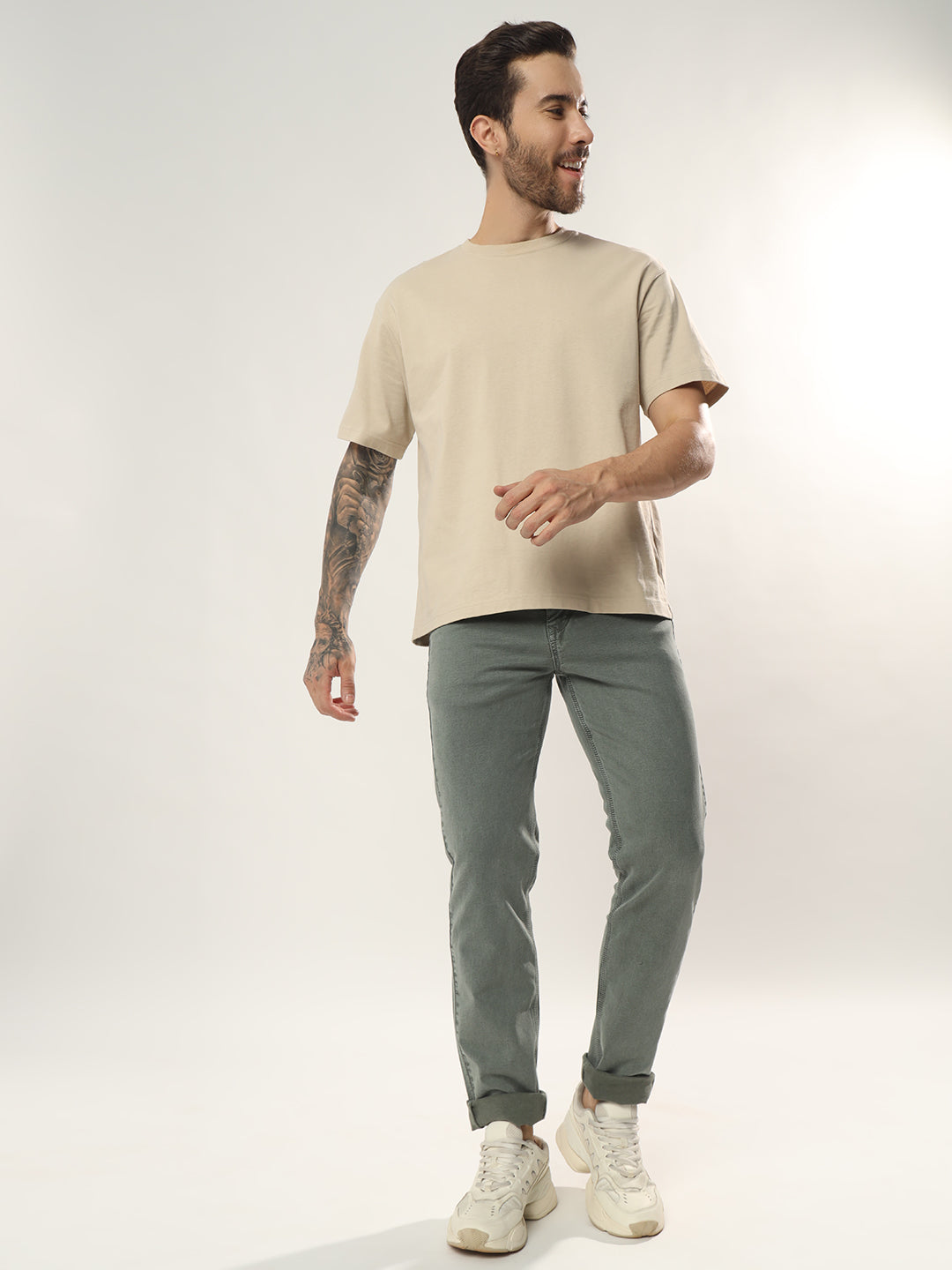 Mens 5 Pocket Midrise Comfort Fit Strech Jeans