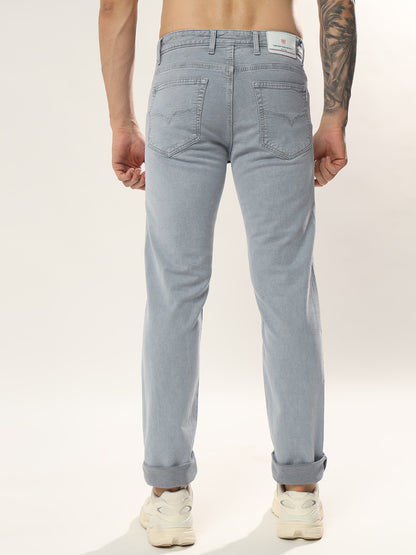 Mens 5 Pocket Midrise Comfort Fit Strech Jeans