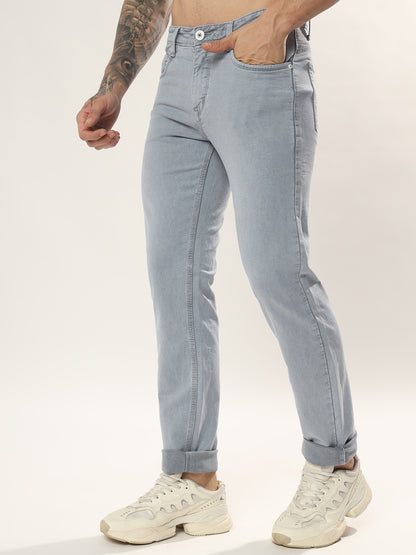 Mens 5 Pocket Midrise Comfort Fit Strech Jeans