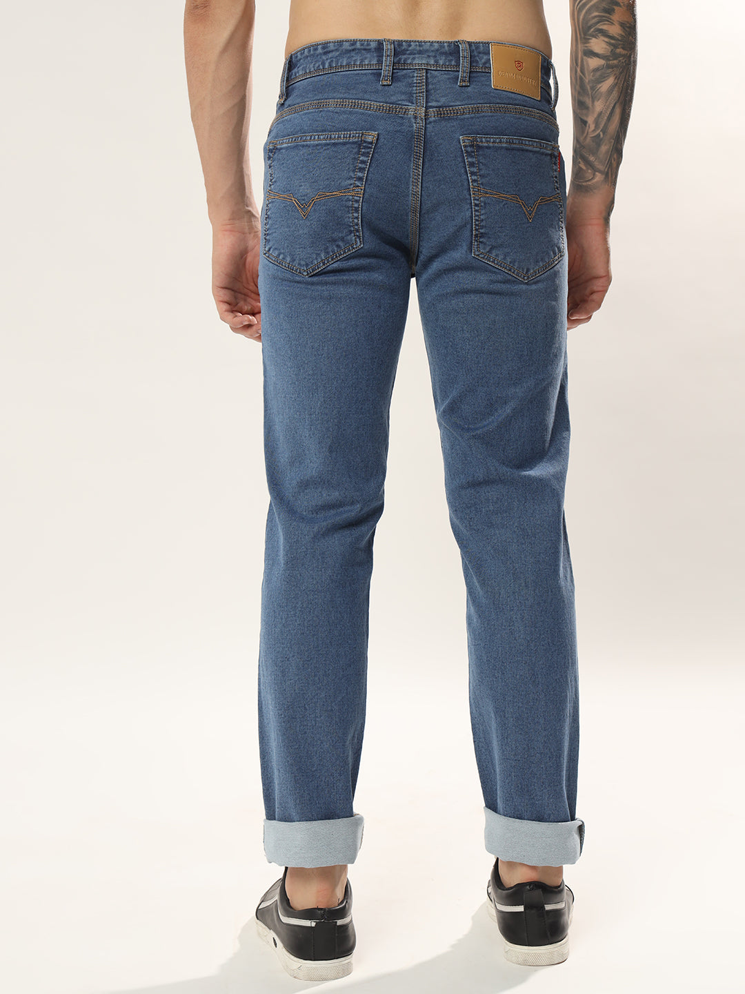 Mens 5 Pocket Midrise Comfort Fit Strech Jeans