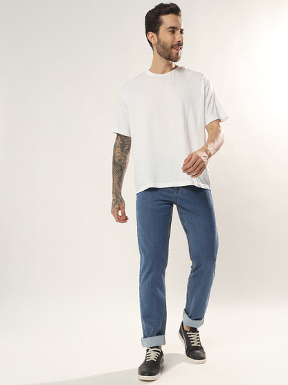 Mens 5 Pocket Midrise Comfort Fit Strech Jeans