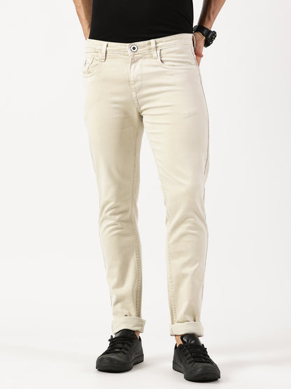 Mens 5 Pocket Midrise Narrow Fit Strech Jeans
