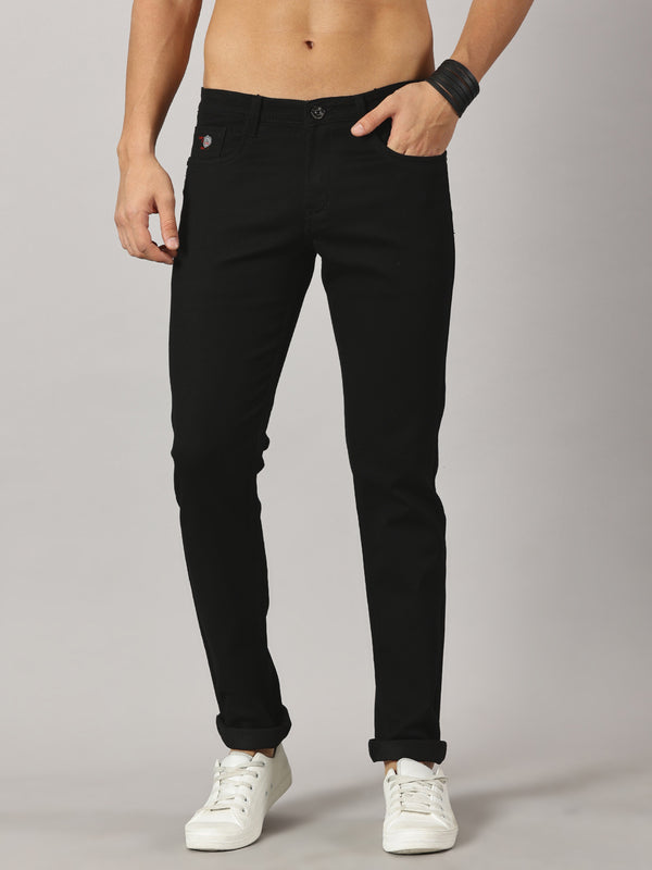 Mens 5 Pocket Midrise Narrow Fit Strech Jeans