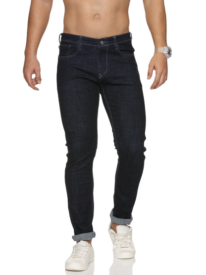 Mens 5 Pocket Midrise Narrow Fit Strech Jeans