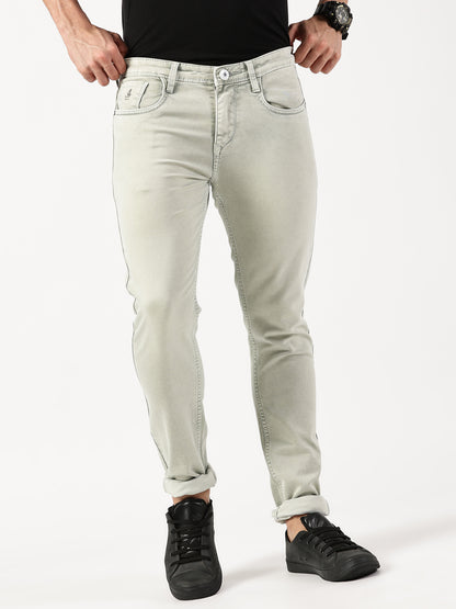 Mens 5 Pocket Midrise Narrow Fit Strech Jeans
