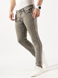 Classic Beige Narrow Fit Men's Jeans