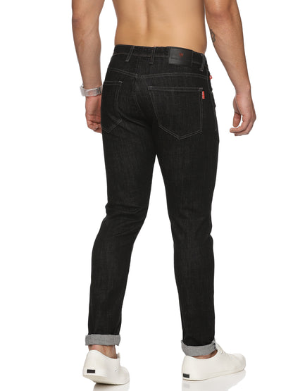 Mens 5 Pocket Midrise Narrow Fit Strech Jeans