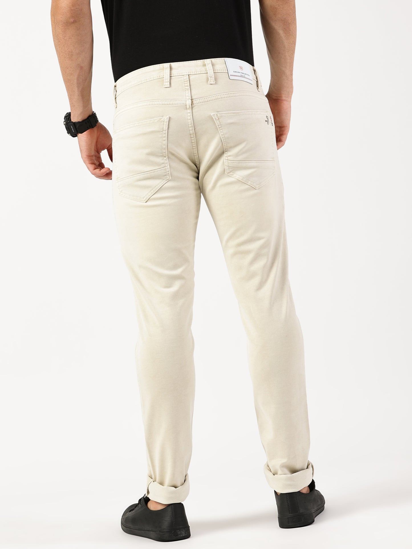 Mens 5 Pocket Midrise Narrow Fit Strech Jeans