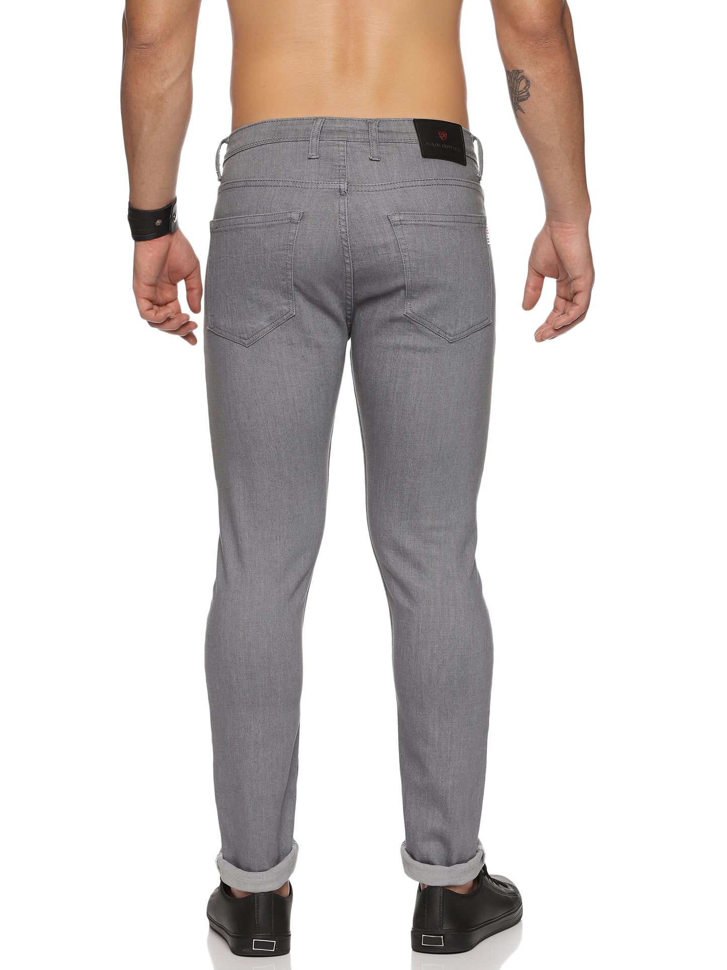 Mens 5 Pocket Midrise Narrow Fit Strech Jeans