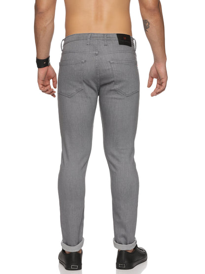 Mens 5 Pocket Midrise Narrow Fit Strech Jeans