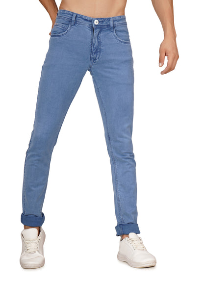 Mens 5 Pocket Midrise Narrow Fit Strech Jeans