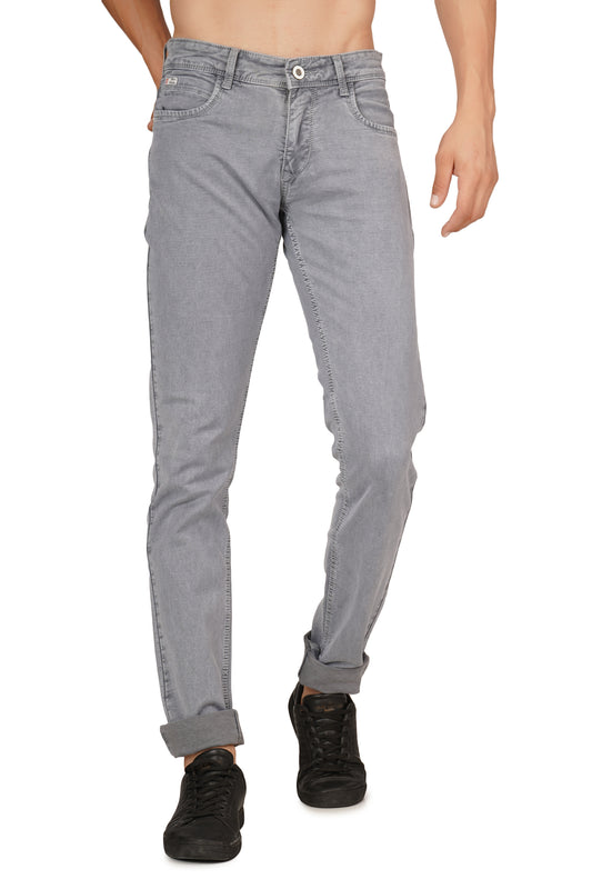 Mens 5 Pocket Midrise Narrow Fit Strech Jeans