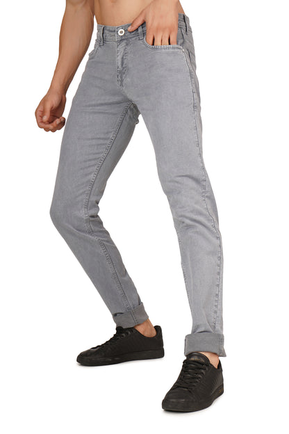 Mens 5 Pocket Midrise Narrow Fit Strech Jeans