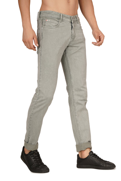 Mens 5 Pocket Midrise Narrow Fit Strech Jeans
