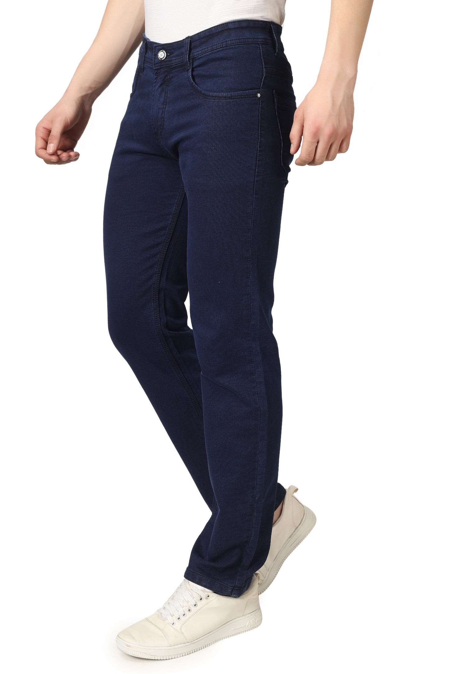 Mens 5 Pocket Midrise Comfort Fit Strech Jeans