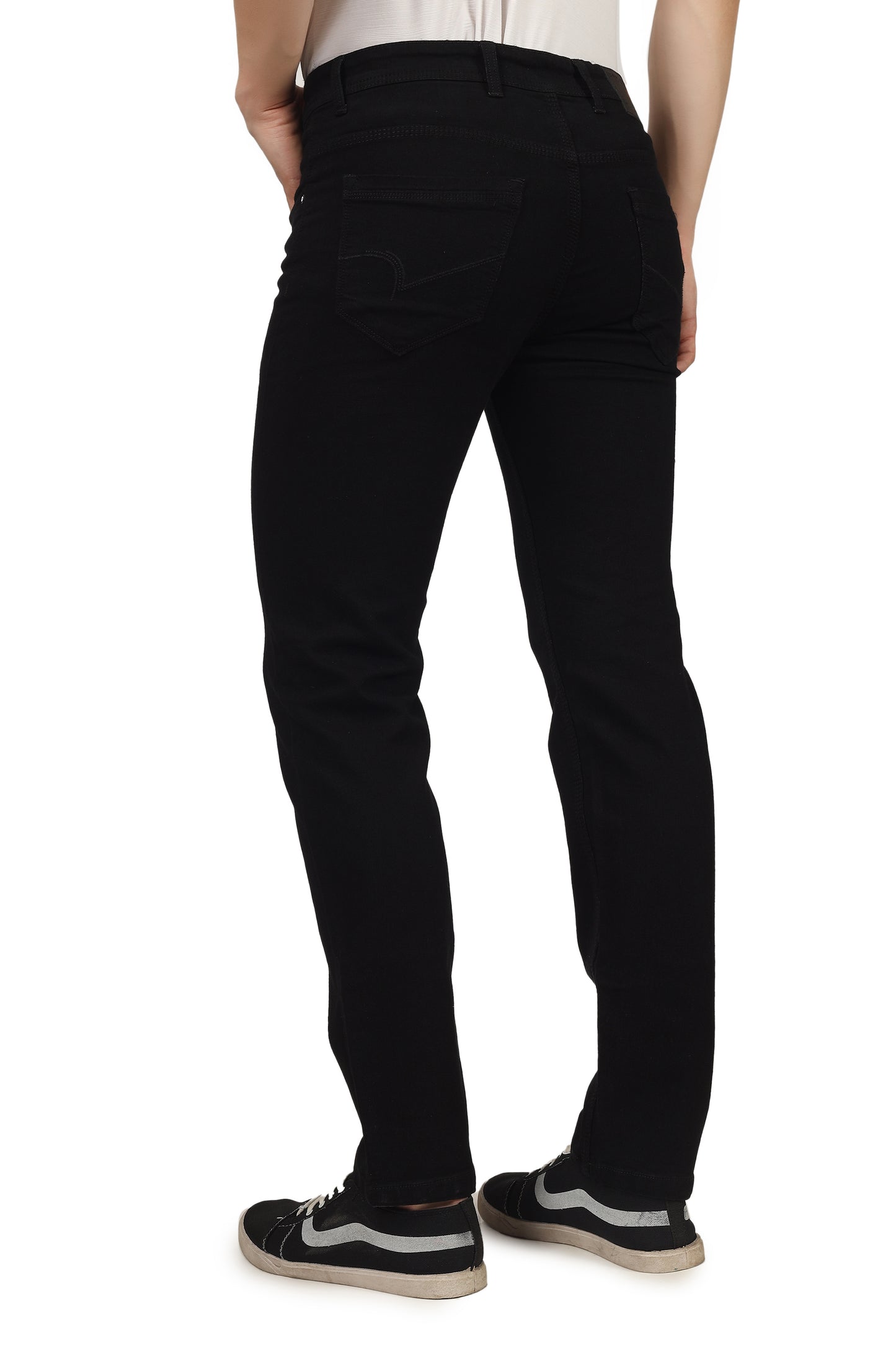 Mens 5 Pocket Midrise Comfort Fit Strech Jeans