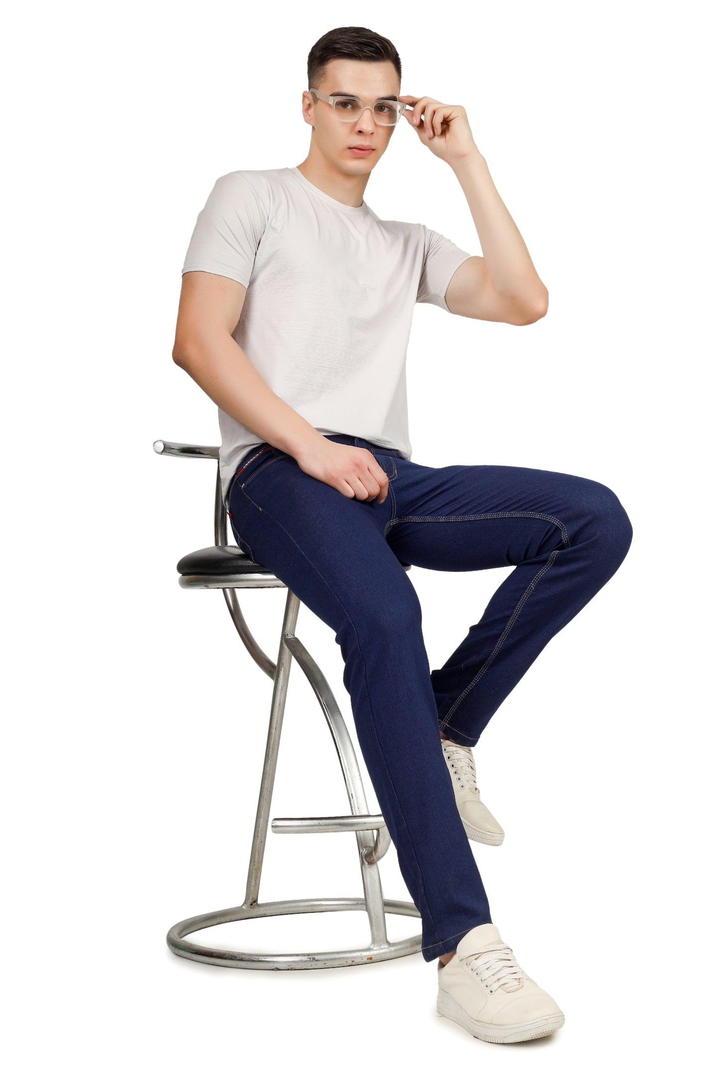 Mens 5 Pocket Midrise Comfort Fit Strech Jeans