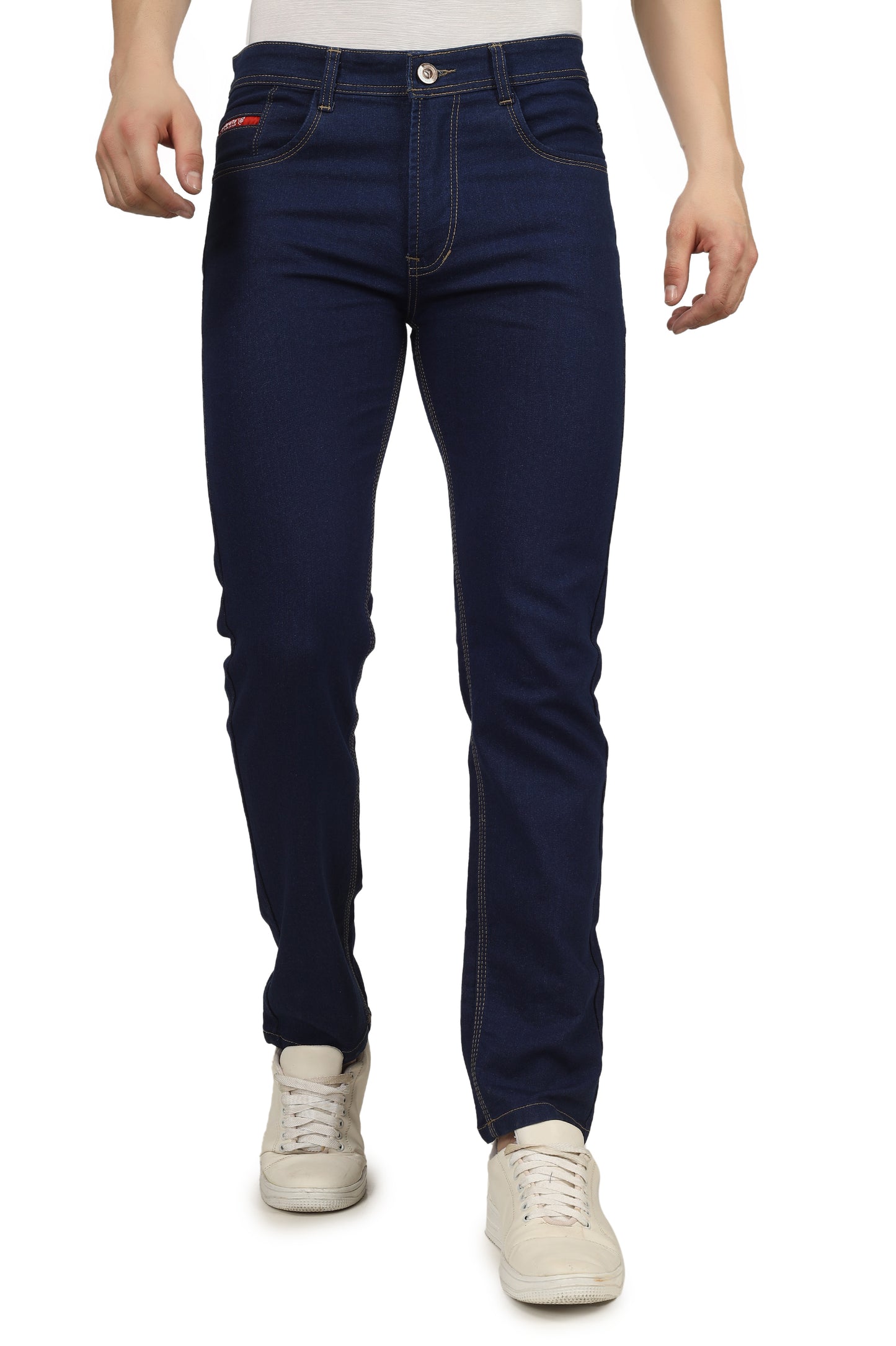 Mens 5 Pocket Midrise Comfort Fit Strech Jeans