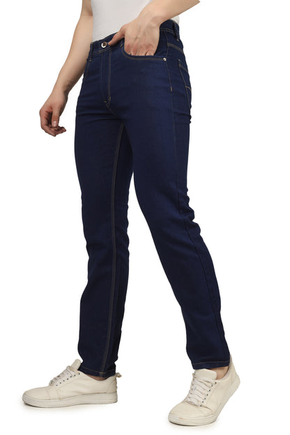 Mens 5 Pocket Midrise Comfort Fit Strech Jeans