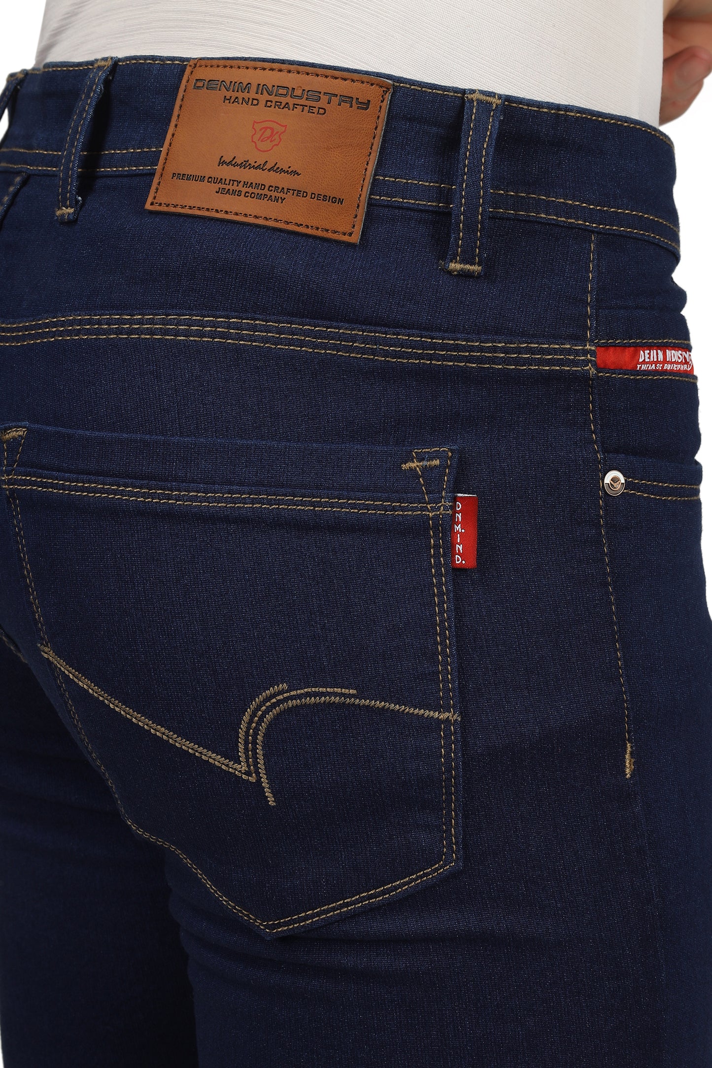 Mens 5 Pocket Midrise Comfort Fit Strech Jeans