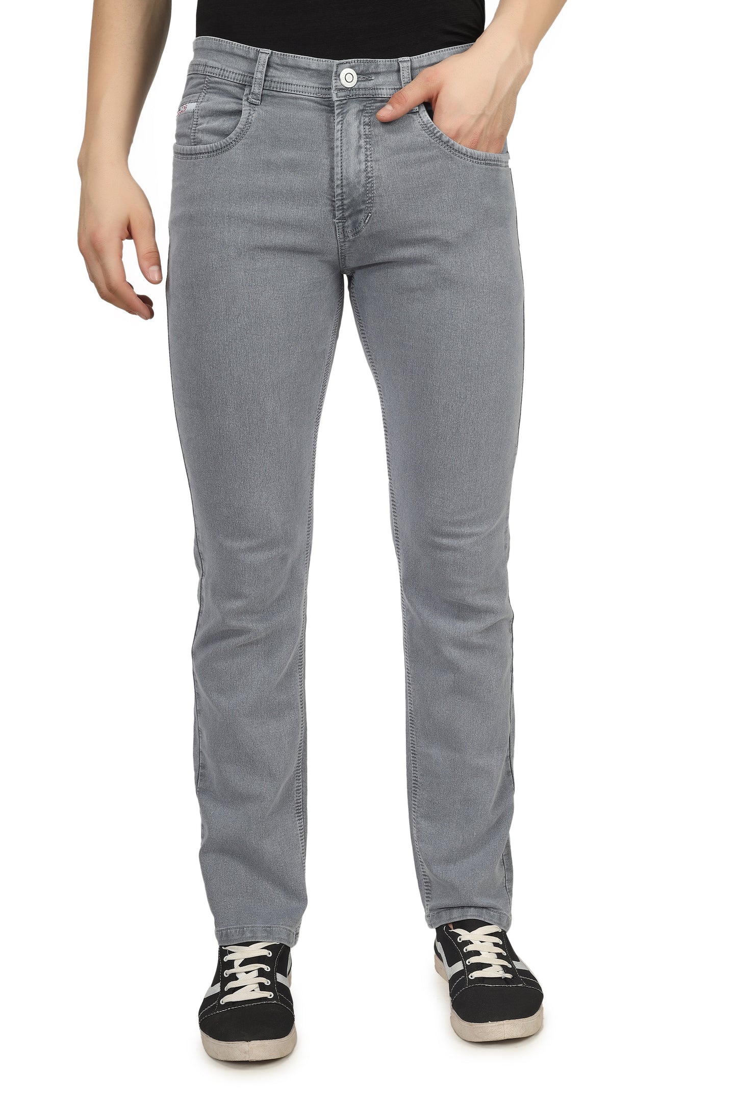 Mens 5 Pocket Midrise Comfort Fit Strech Jeans
