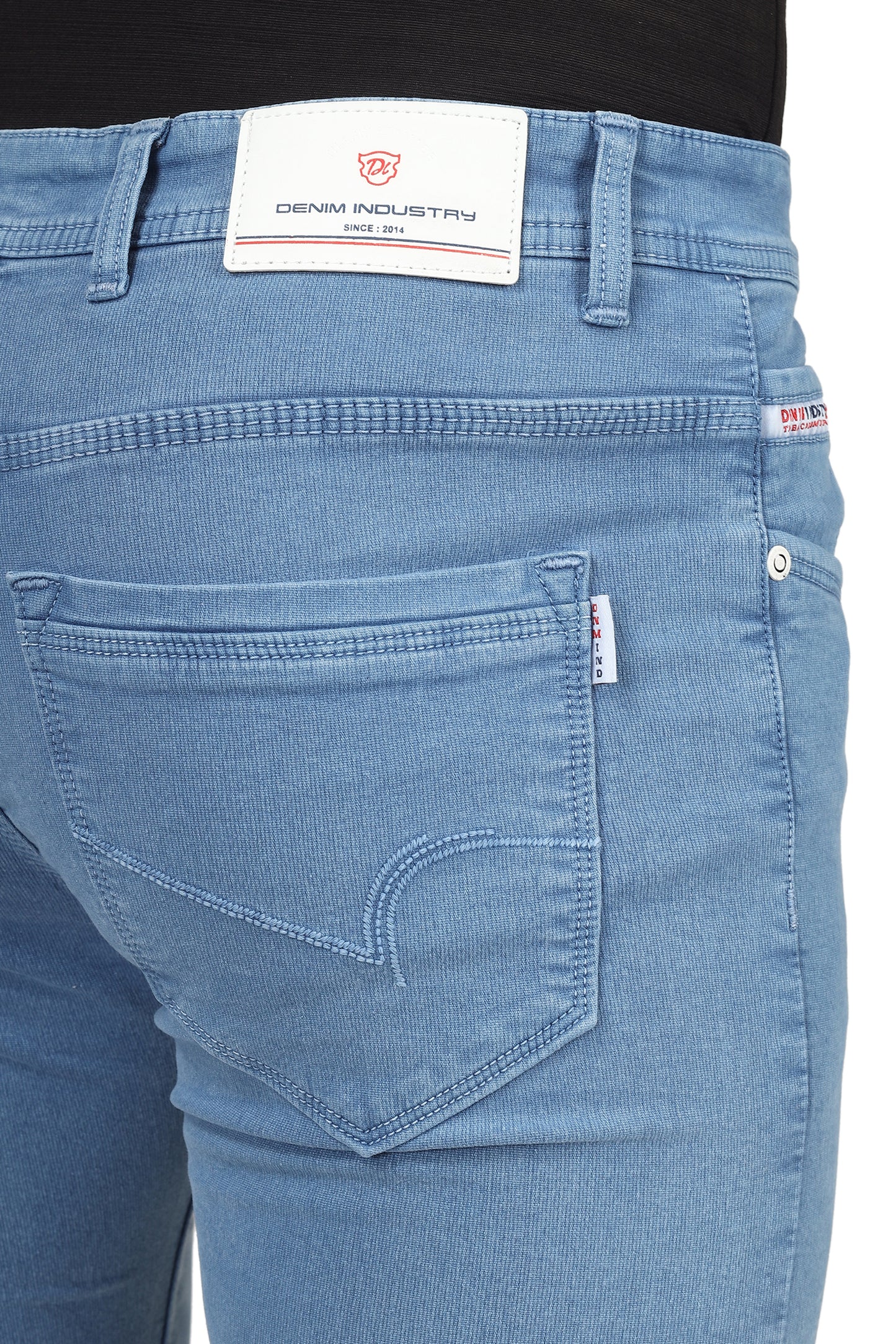 Mens 5 Pocket Midrise Comfort Fit Strech Jeans