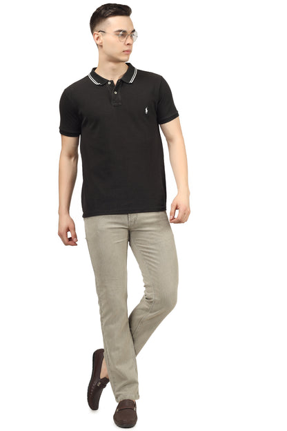 Mens 5 Pocket Midrise Comfort Fit Strech Jeans