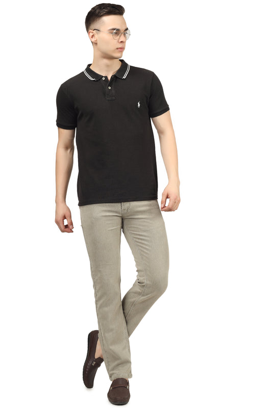 Mens 5 Pocket Midrise Comfort Fit Strech Jeans