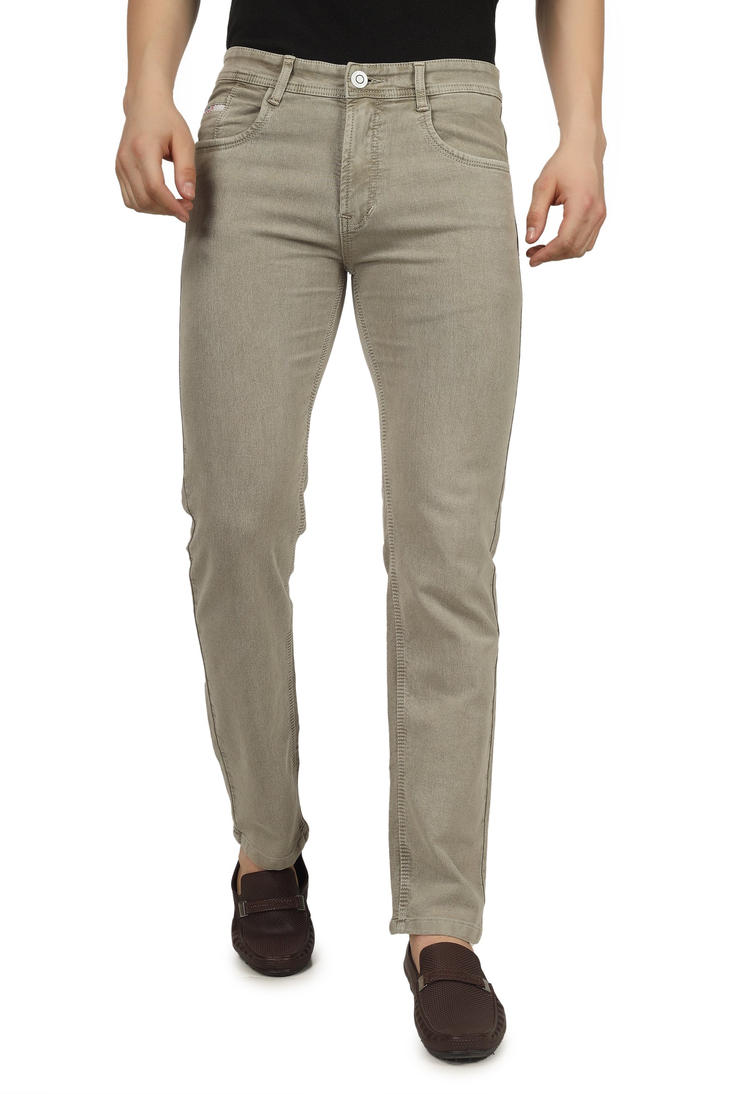 Mens 5 Pocket Midrise Comfort Fit Strech Jeans