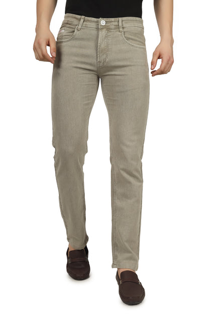 Mens 5 Pocket Midrise Comfort Fit Strech Jeans