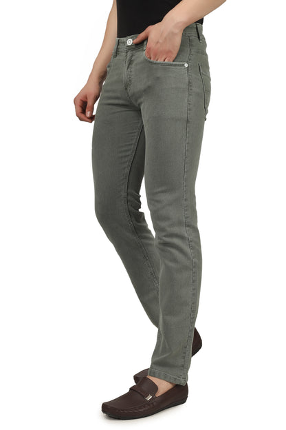 Mens 5 Pocket Midrise Comfort Fit Strech Jeans