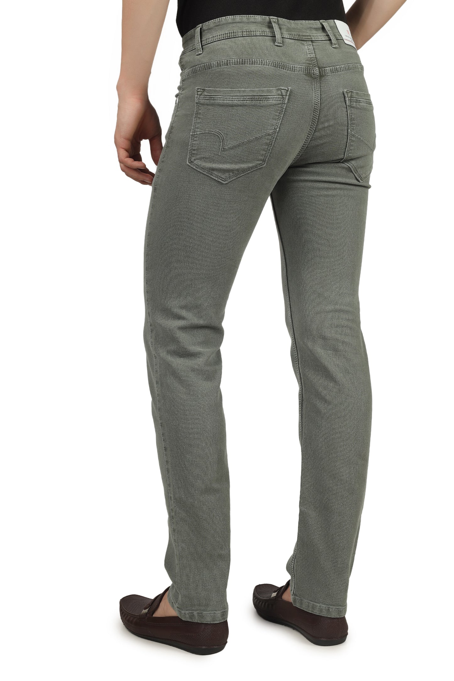 Mens 5 Pocket Midrise Comfort Fit Strech Jeans