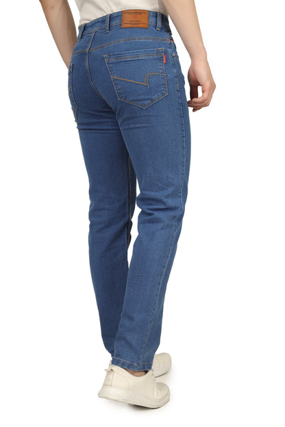 Mens 5 Pocket Midrise Comfort Fit Strech Jeans
