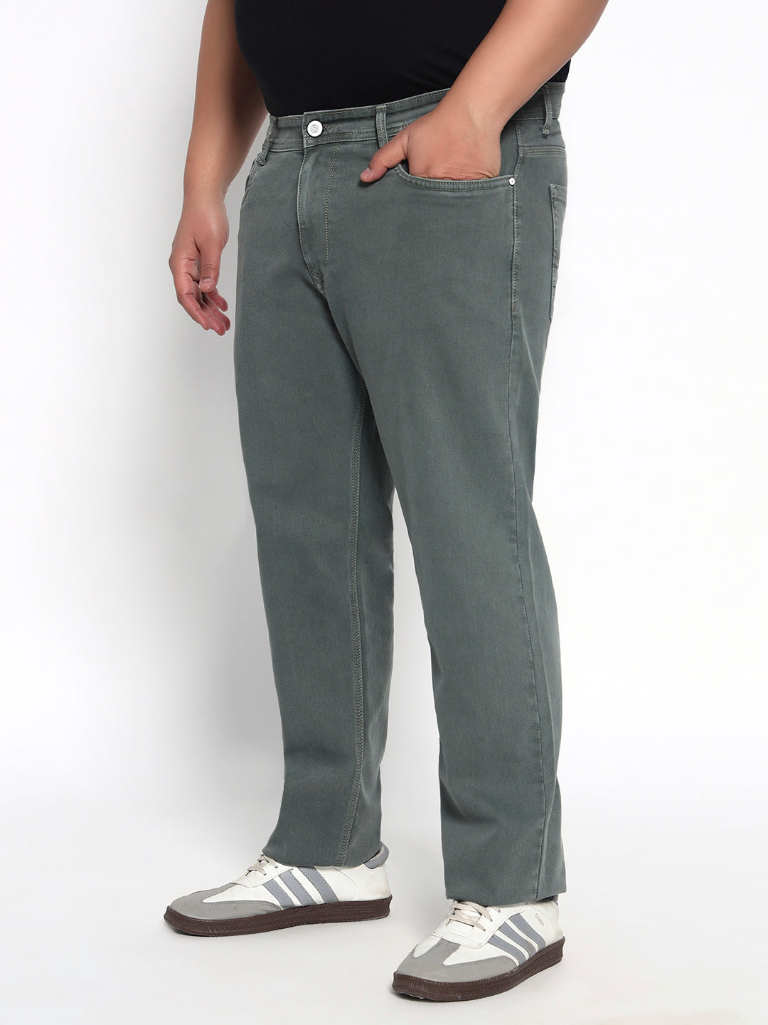 Pistacho Plus Size Midrise Comfort Fit Strech Jeans