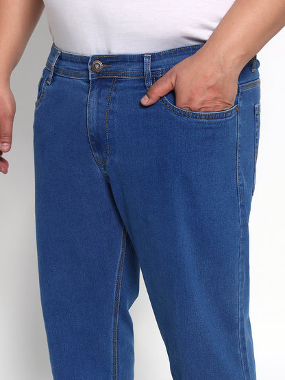 Mild Bleach Plus Size Midrise Comfort Fit Strech Jeans