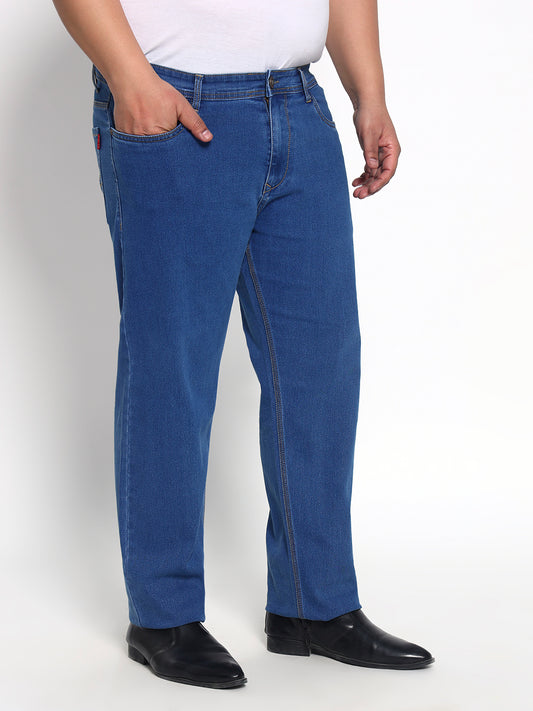 Mild Bleach Plus Size Midrise Comfort Fit Strech Jeans
