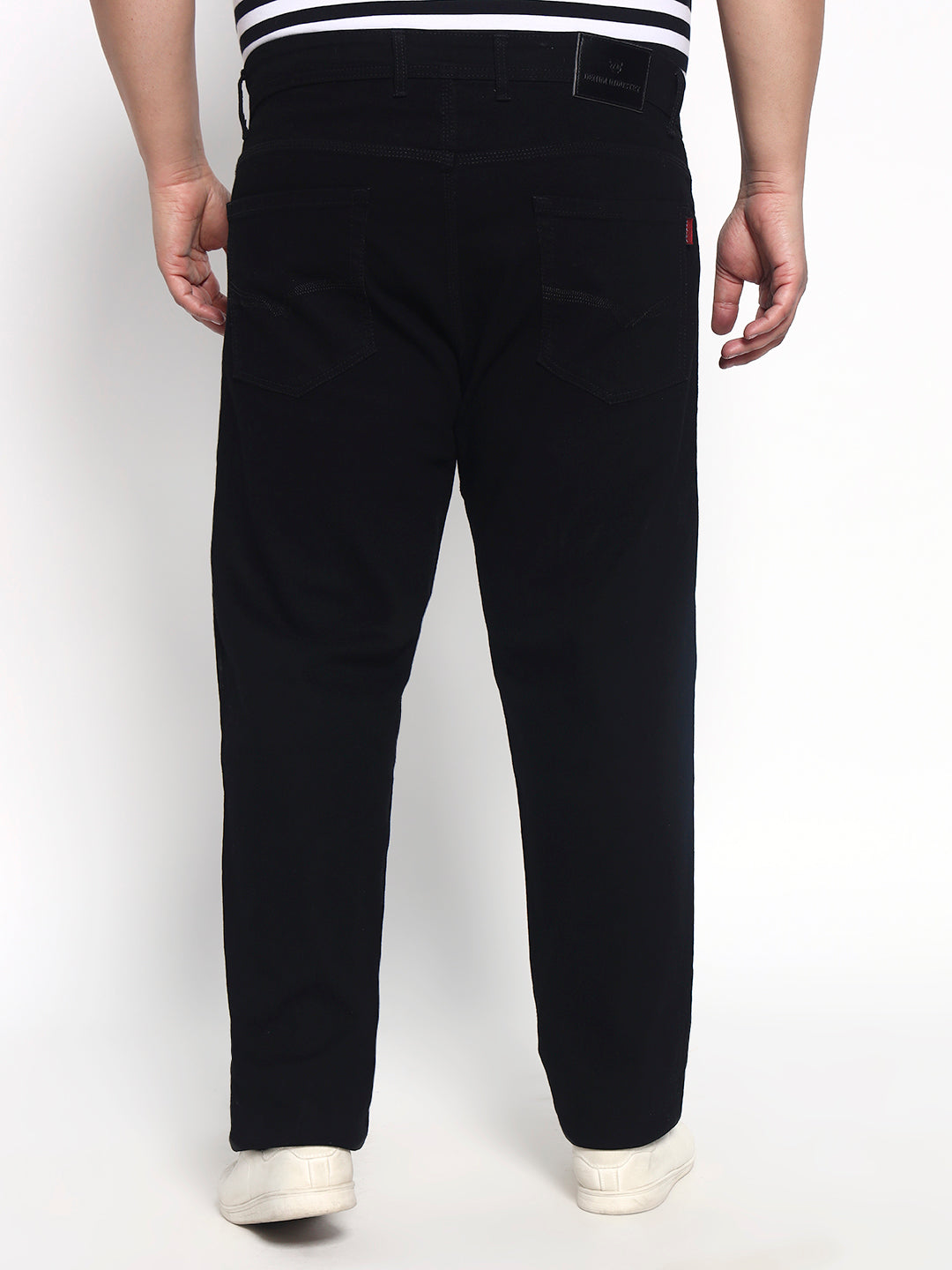 Black Plus Size Midrise Comfort Fit Strech Jeans