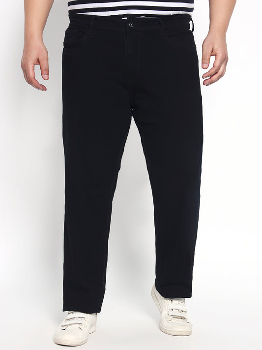 Black Plus Size Midrise Comfort Fit Strech Jeans