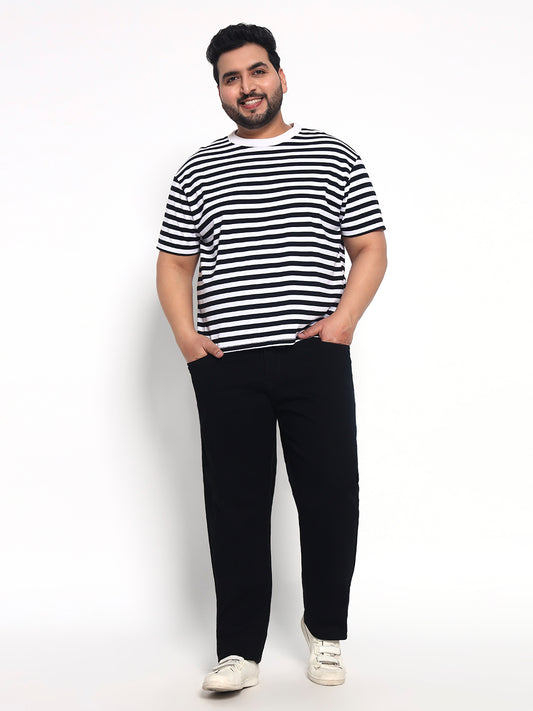 Black Plus Size Midrise Comfort Fit Strech Jeans
